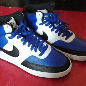 Nike court vision mids blue size 7.5